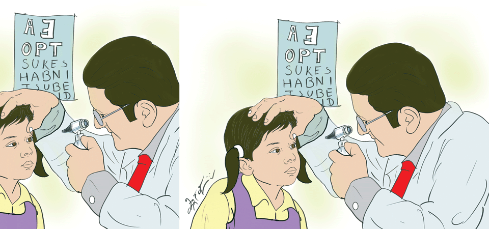 बालबालिकालाई खोपसँगै आँखा परीक्षण