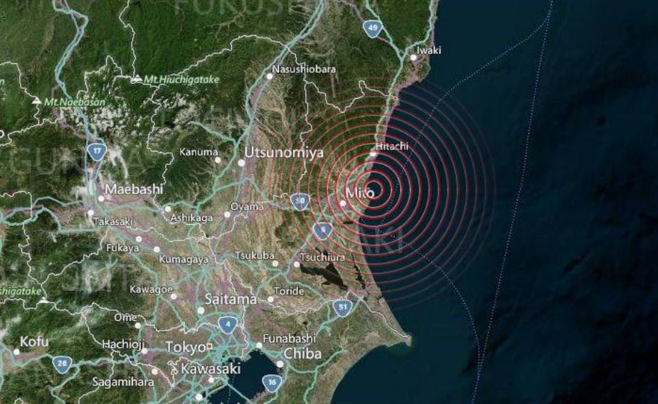 जापानमा शक्तिशाली भूकम्प