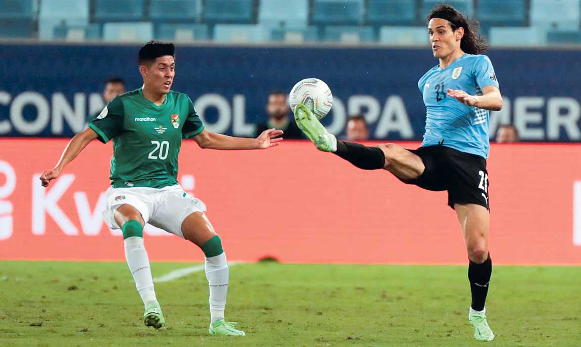 कोपा अमेरिका फुटबल : उरुग्वे क्वार्टरफाइनलमा